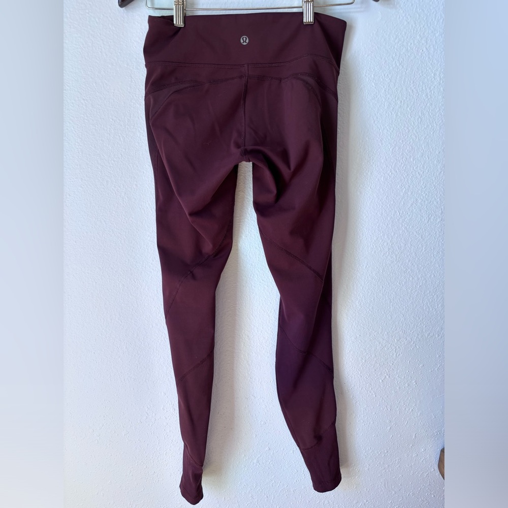 Lululemon Leggings 6 Burgundy